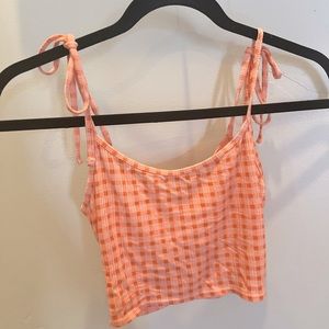 Tie strap crop top